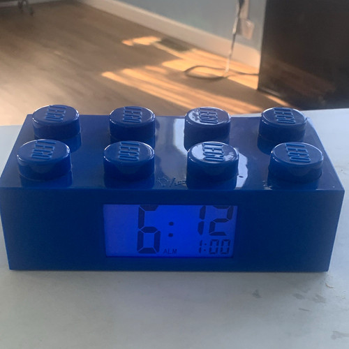 Lego blue brick digital lcd - lego,